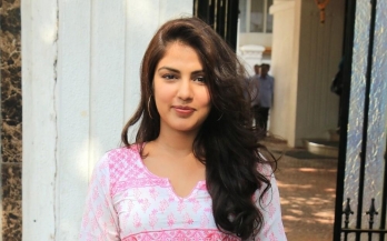 ?Rhea Chakraborty at NCB office for third day